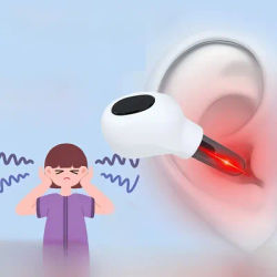 Appareil intelligent de thérapie auriculaire à lumière infrarouge, machine portable pour le soin des oreilles, soulagement du acouphènes, apaisement de la douleur et de l'inconfort auriculaire