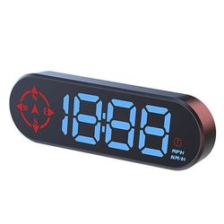 display head-up universale per auto g29, tachimetro GPS con bussola, rilevamento della velocità allarme di guida in stato di affaticamento, distanza di guida tempo, display digitale a LED per tutti