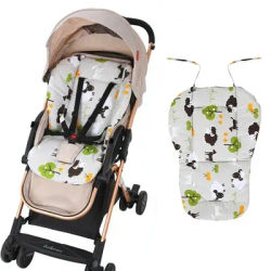 Baby Stroller Seat Pad Universal Baby Stroller High Chair Seat Cushion Liner Mat Cotton Soft Feeding Chair Pad Cover Protector