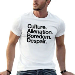 Culture. Aliénation. L'ennui. Despair - T-shirt noir à haute élasticité pour le sport