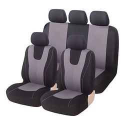 Set completo di coprisedili universali per auto, adatti alla maggior parte di berline, SUV e camion, composto da 9 pezzi in tessuto di poliestere traspirante, facili da installare. accessori auto