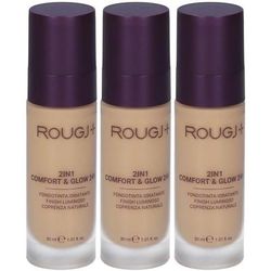 Rougj+ 2In1 Comfort & Glow 24H Fondotinta Idratante Luminoso Colore 04