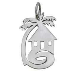 Sterling silver pendant, 'My African Home'