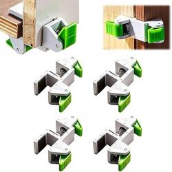 2/4 pezzi morsetti per l'installazione di pannelli di riempimento per la lavorazione del legno, ausilio regolabile per l'allineamento del mobile con impugnatura su entrambi i lati, strumento di