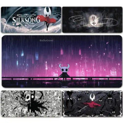 Tapis de souris imprimé haute définition — Thème Cool *Hollow Knight: Silksong* — Tapis de bureau / Tapis de souris extra-large pour ordinateur