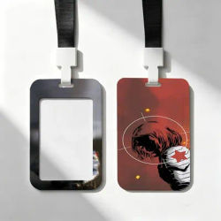Porte-cartes B-Bucky Barne-Winter S-Soldier avec cordon de cou, porte-badge, porte-clés, étui pour cartes de travail, cadeau