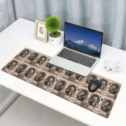 Grand tapis de souris George Washington et Abraham Lincoln, tapis de jeu pour PC, ordinateur portable, clavier, tapis de bureau pour jeux et travail.