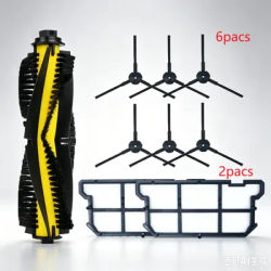 Vacuum Cleaner Replacement Accessories Kit Main Roller Side Brush HEPA Filter Compatible With ILIFE V7 V7S V7S Pro Robot Vacuum