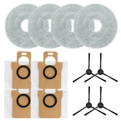 High-Absorbency Mop Pads Dust Bags And Side Brush Set For JONR For P20 PRO Complete Robot Vacuum Replacement Parts