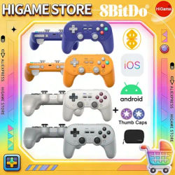 8BitDo Orange Bluetooth Controller with Charging Dock 2.4G Adapter for Switch/PC Android/SteamOS/for Apple iOS Gamepad