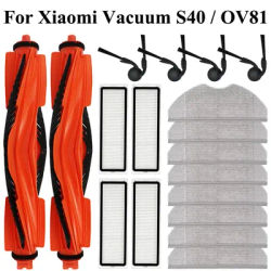 For Xiaomi S40 / OV81 Robot Vacuum Replacement Spare Parts Main Brush Side Brush Mop Cloth HEPA Filter Accessories