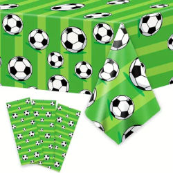 Soccer Theme Disposable Tablecloth Football Sport Boy Birthday Party Supplies Baby Shower Soccer Fans Birthday Decortions