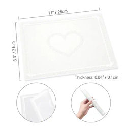 New Foldable Nail Art Mat Washable Anti-Slip Silicone Table Cover Lace Design Non-Slip Drainage Hand Pillow Pad Photo Background