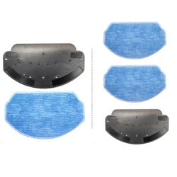 Microfiber Mop Rag And Bracket Kit For MAMNV BR150/BR151 Robot Vacuum Cleaner Fits MANVINS Vacuum Mops