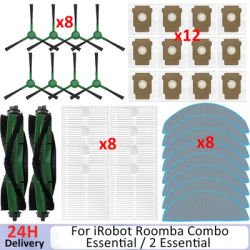 Compatible For IRobot Roomba Combo Essential / 2 Essential, Roomba Vac 2 Essential / 105 Robot Vacuum Cleaner Part Accessories