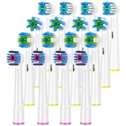 Têtes de brosse à dents de rechange pour Oral B Cross Floss, blanchiment propre, têtes de brosse à dents électriques génériques pour Oralb Braun
