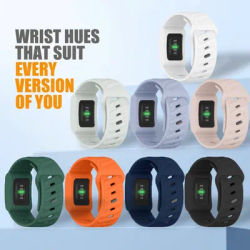 Bracelet en silicone doux au toucher, étanche et résistant à la transpiration, sangle réglable compatible avec le moniteur de fréquence cardiaque WHOOP 4.0