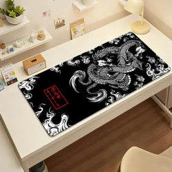 Tapis de souris Dragon japonais, grand tapis antidérapant et imperméable, bord cousu, pour clavier, pour le jeu, le bureau quotidien