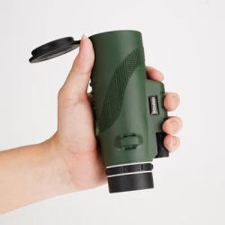 Télescope monoculaire haute puissance HD pour adultes avec adaptateur pour smartphone, observation de la faune, observation des oiseaux, voyage, camping, randonnée, vert
