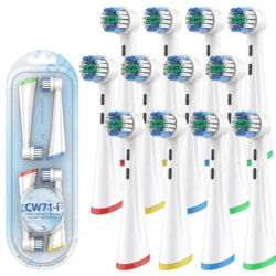4/8/12/16 têtes de brosse à dents de rechange compatibles avec les brosses à dents électriques Oral I/O 2/3/4/5/6/7/8/9/10/7 B, embouts souples