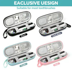 Étui de voyage pour brosse à dents Oral-B/Oral-B Pro 1000 1500 5000 7000 7500 6000 9600/ Philips Sonicare, sac de rangement rigide portable