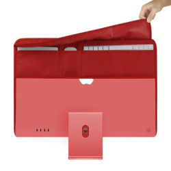 Juste anti-poussière pour moniteur en cuir PU pour Apple iMac 2021, housse de protection pour ordinateur de 24 pouces, 24 en effet 21 27, tout-en-un, organisateur de stockage PC