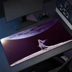 Tapis de souris Hot Honkai Game Cool Kiana Kaslana, accessoires de bureau, tapis de souris antidérapants en caoutchouc avec bords verrouillables, tapis de jeu pour N