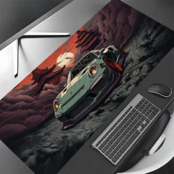 Tapis de jeu pour voiture, motif voiture de sport, grand tapis de souris, tapis de bureau antidérapant, accessoires PC, tapis de souris pour ordinateur