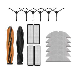 YCOC-Accessory Replacement Kit For Dreame D20 Pro/D20 Plus Robot Vacuum Includes Main Brush, Side Brush, Filter, And Mop Cloth