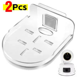 Plateau de support de caméra mural, étagère murale auto-adhésive sans perçage pour caméras de sécurité domestique CCTV, support de routeur et de moniteur
