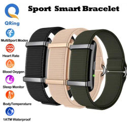 Bracelet intelligent, moniteur de fréquence cardiaque, de pression artérielle, de sommeil, podomètre, tracker de fitness pour hommes et femmes, bracelet électronique