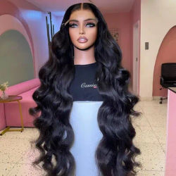 250 Density Body Wave Hd Transparent 13x6 Lace Frontal Wig With Baby Hair Wig Brazilian 13x4 Hd Lace Front Human Hair Wigs 5x5 Ready to Go HD Lace Glueless Human Hair For Black Women