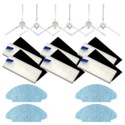 Side Brush Filter HEPA Mops For Tefal Rowenta Explorer 20 40 50 RG7687/RR7687WH Force Sweep X3 Robotic Vacuum Cleaner