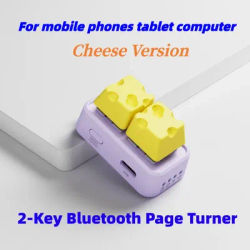 HanLinYue 2 Mini Bluetooth Remote Keyboard, for Short Video Scrolling, Reading, Quick Page Turning and Liking on Phones Tablets
