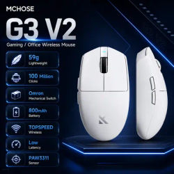 MCHOSE G3 V2 Tri‑Mode Gaming Mouse, PAW3311 Sensor 800mAh Lightweight 2.4G Bluetooth Wired Esports Mouse for PC Laptop Gamers