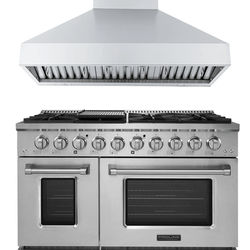 Proline 48" Dual Fuel Range + Hood Bundle | Save 10%