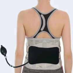 Coussin de soutien lombaire gonflable, oreiller portable pour le cou et les épaules, coussin de massage pour améliorer la posture et favoriser la détente quotidienne du dos.