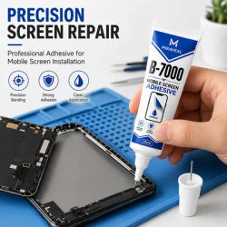 Colle transparente MIRAVEXL B-7000 pour strass, bijoux, perles, réparation d'écrans de téléphone, tissu, chaussures, nail art, verre, métal, artisanat 15ml 25ml