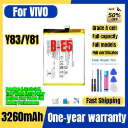 Batterie B-E5 pour téléphone VIVO Y83/Y81, 0 cycle, haute qualité, haute capacité, remplacement de batterie, cellule de grade A avec outils.