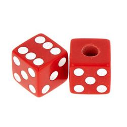 Allparts Dice Poti Knobs Red