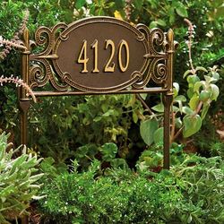 Marietta Lawn Plaque - Standard, Bronze/Verdigris - Frontgate