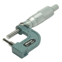 Mitutoyo Ball Style Micrometer - 0-1" Tube Micrometer With Cylindrical Anvil