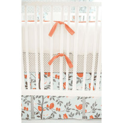 New Arrivals Feather Your Nest in Aqua 2 Piece Baby Crib Bedding Set