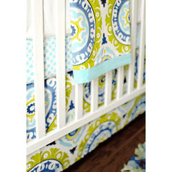 New Arrivals Indigo Summer 4 Piece Baby Crib Bedding Set
