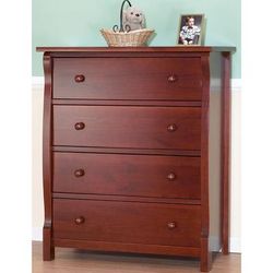 Sorelle Tuscany 2 Piece Nursery Set in Cherry - Crib & 4 Drawer Dresser