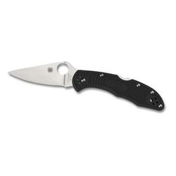Spyderco Delica4 Lightweight Black FRN Flat Ground PlainEdge C11FPBK