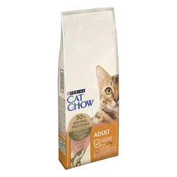 PURINA Cat Chow Adult ricco in Salmone Crocchette per gatto - 15 kg