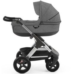 Stokke Trailz Stroller & Carrycot - Black Melange
