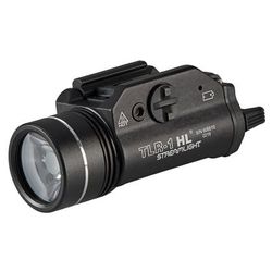 Streamlight TLR-1 HL LED Rail-Mounted Tactical Flashlight CR123A White 1000 Lumens w/Lithium Batteries Black 69260