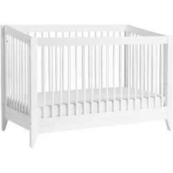 Babyletto Sprout 4-in-1 Convertible Crib w/Toddler Bed Conversion Kit - White